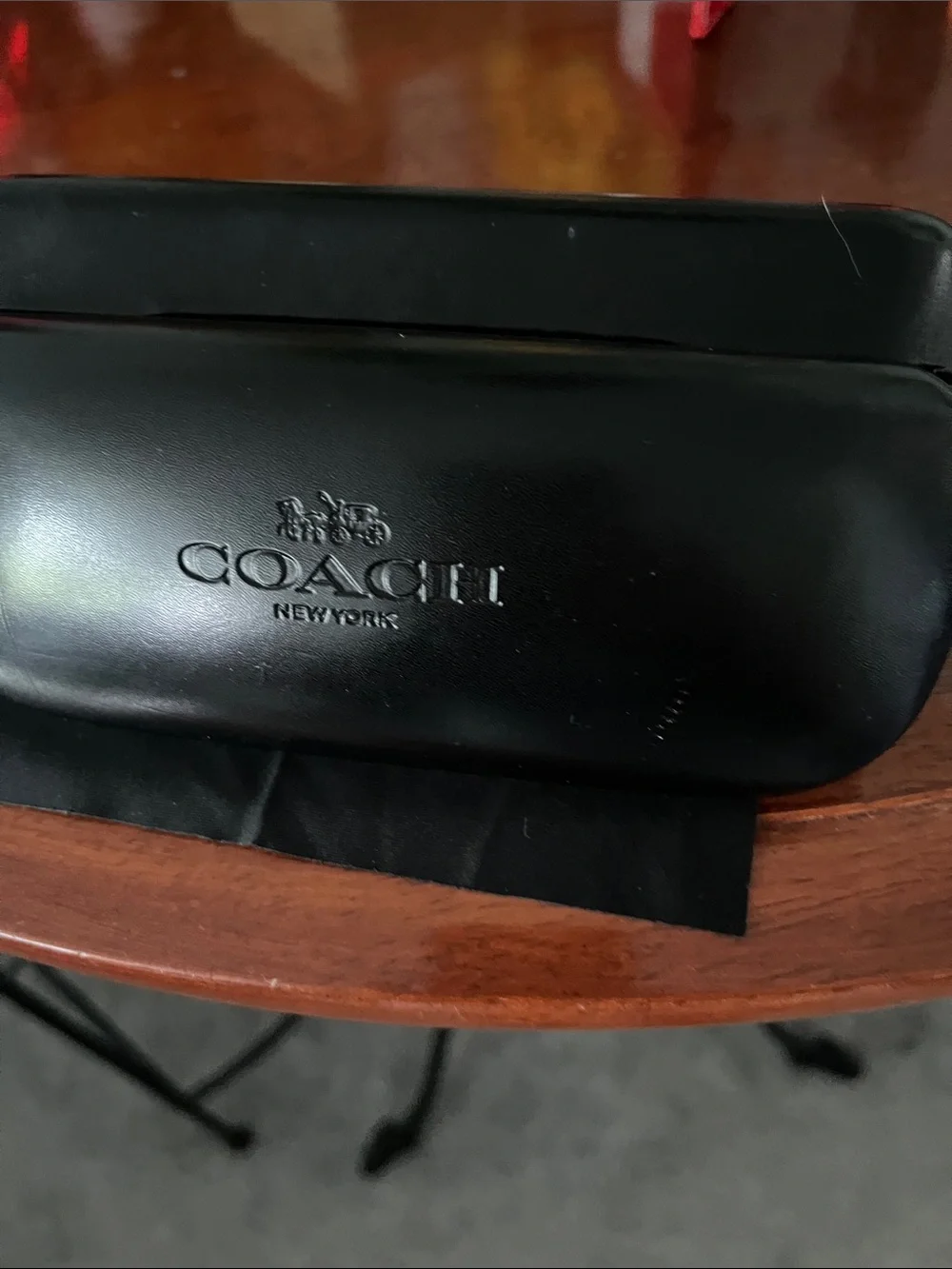 Coach Black Hard Shell Eyewear Case